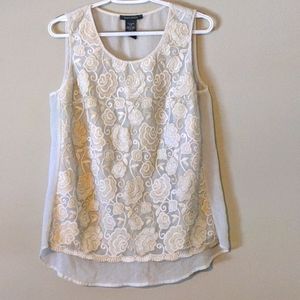 Rose Lace Tank Top